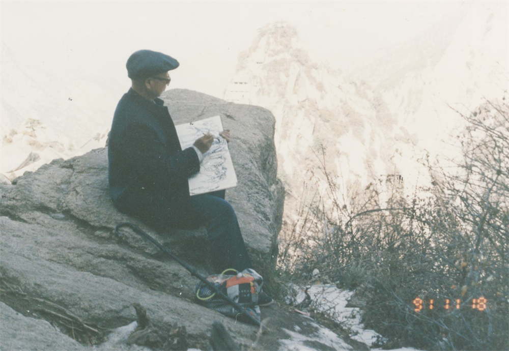 1991年11月于陕西华山写生.jpg